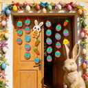 100+ Pieces Easter Foam DIY Craft Kit with Double-Sided Punch-Outs - Bunnies, Eggs, Carrot, Chicks for Easter Decorations Projects, Bulletin Boards, Easter Day, Spring Party Fun