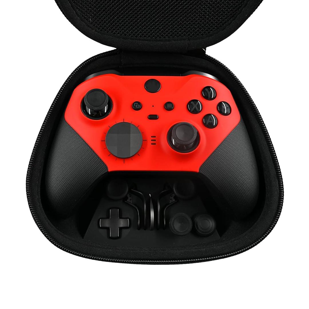Customized Elite Series 2 Controller-Vest Red,Gamepad Compatible with Xbox Elite Series 2 Controller,Custom Soft Touch Feel,Gaming Controller Compatible for Xbox Series S/X,Xbox One,With Accessory Bag [xbox_series_s]