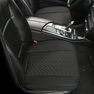 Linen Car Seat Covers,Bottom Seat Covers for Cars Include 1 Piece Front Driver Seat Pad Mat Universal Fits 90% Vehicles,SUVs,Cars,Sedans(1Piece-Black)