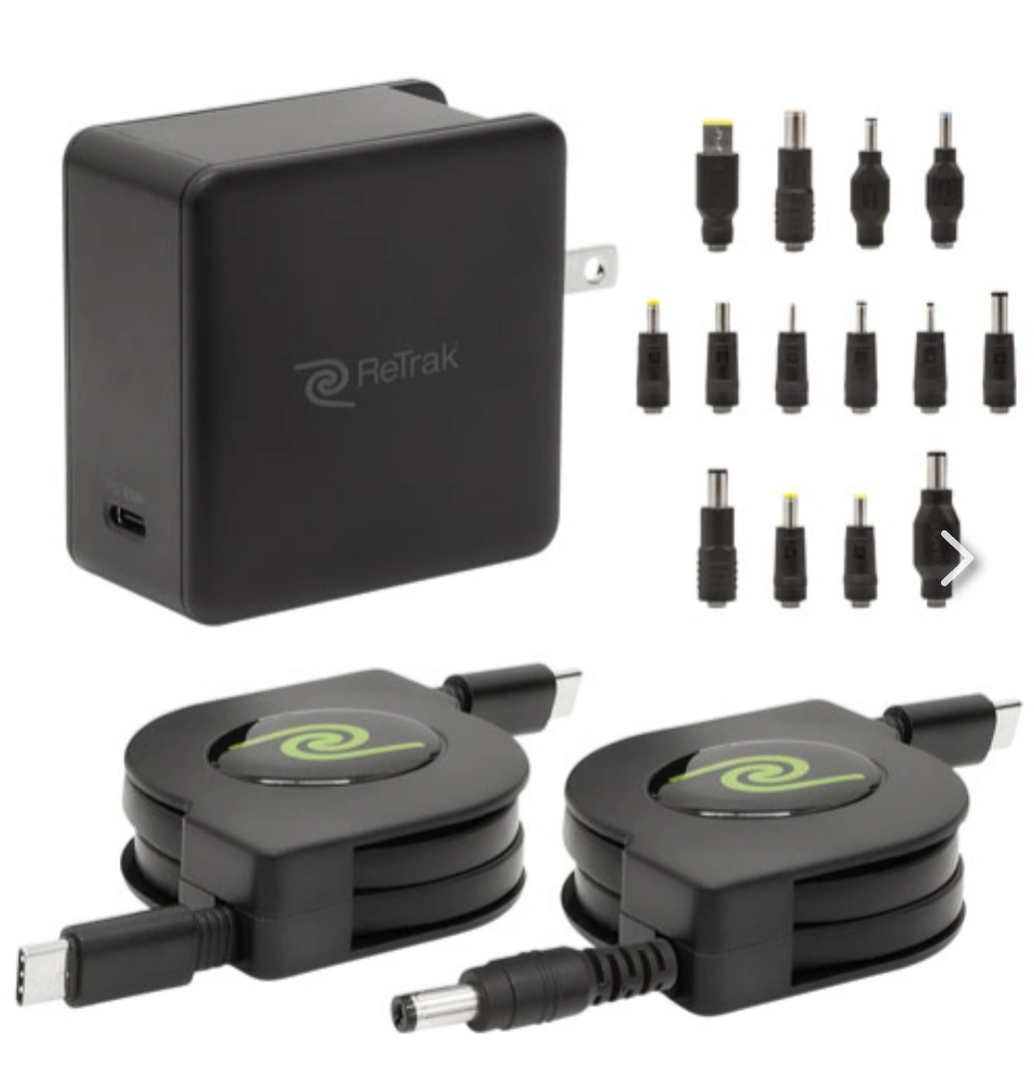 Retractable Universal USB C Laptop Charger
