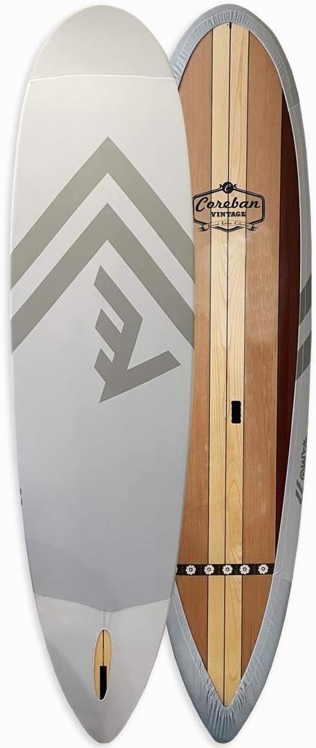 VAMO SUP Stand Up paddleboard 4-way stretch UV board cover for paddleboards, kayaks, and surfboards (Paddleboard not included) (10'6-12', Grey)