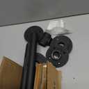 DIYHD 12FT Wall Mount Pipe Handrail for Stairs,Industrial Rustic Black Indoor Deck Hand Rail