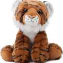 The Petting Zoo Tiger Stuffed Animal, Gifts for Kids, Wild Onez Zoo Animals, Tiger Plush Toy 9 inches