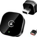 2 in 1 Wireless CarPlay Adapter & Android Auto Adapter, CarPlay Dongle Mini USB Design Wired to Wireless, Fast Connection, Compatible with iOS 10+ & Android 11+, USB/Type C,Plug and Play (Black)