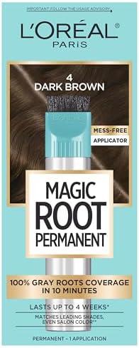 L'Oreal Paris Root Cover Up Temporary Gray Concealer Spray, Hair Color Spray with Filling & Thickening Coverage, Dark Brown, Packaging May Vary (2 Ounce (Pack of 1))