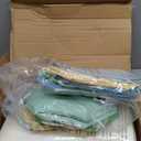 Foam Building Blocks for Toddlers12-Pieces Wipeable Leather Stacking Cubes Kids - Large Soft Toys Play Set for Learning Construction Baby Preschool Daycare Therapy Birthday Gift (Yellow Green)