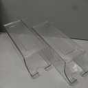 2 Pack Soda Can Organizer for Refrigerator, Stackable Canned Food Pop Cans Container Can Holder Dispenser with Lid for Fridge Rack Freezer, Clear Storage Bins-Holds 12 Cans Each (Clear)