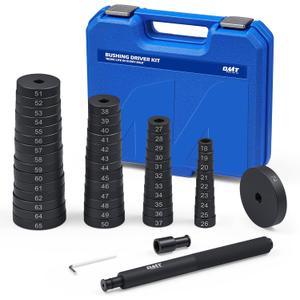 Orion Motor Tech 52-in-1 Custom Bushing Driver Tool Set and Transmission Wheel Axle Bearing Race Seal Installer Remover, Bush Removal Puller Bearing Press Tool Kit