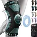 NEENCA Professional Knee Brace for Pain Relief, Medical Knee Support with Patella Pad & Side Stabilizers, Compression Knee Sleeve for Meniscus Tear, ACL, Joint Pain, Runner, Workout (Emerald, Medium)