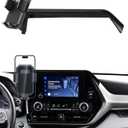 PZK Car Phone Mount for 2020 2021-2025 2026 Toyota Highlander L/LE/Hybrid XLE/Nightshade Accessories 8-inch Screen Auto Lock Car Phone Holder 360 Rotation Cradles Not Affect Vent (Not fit 12.3 inch)