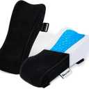 BEAUTRIP Ergonomic Armrest Pads- Office Chair Arm Rest Cover Pillow - Elbow Support Cushion for Computer, Gaming and Desk Chairs (Set of 2) (Black With Gel_velvet)