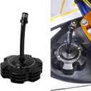 NICECNC Black Gas Fuel Cap with Breather Tube Compatible with Yamaha Raptor 700 700R, Grizzly 125 TTR110 TTR125LE, Replacement for 2FJ-24610-00-00, 2FJ-24610-20-00, 2FJ-24610-10-00