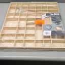 Zeller 12106 Display Case Length 52 cm Width 3.5 cm Height 46 cm Pine Wood Natural