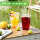 600 Pack 9 oz Plastic Cups, Rimmed Disposable Cold Cups