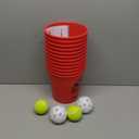 Ropoda Giant Yard Pong,Yard Games with Durable Buckets and Balls - Choose Red Large, XL, or Green - Glow in The Dark, Outdoor Game with Carry Bag for The Beach,Lawn, Great Gift Choice for Families
