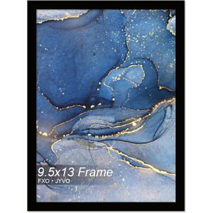 9.5x13 Picture Frame, Black Frame for 9.5 x 13 Inch Picture Poster Photo, Light Weight and High Transparent 9.5 by 13 Frame for Wall - 1 Pack/Black/9.5"x13"