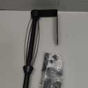 Paper Towel Holder Under Cabinet, Single Hand Operable Wall Mount with Damping Effect, Self-Adhesive or Drilled Paper Roll Holders for Kitchen, Bathroom, RV(2 Towel Robe Hooks) (Black)