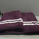 PURRUGS Bathroom Rug Non-Slip Machine Washable 30" x 46", Super Absorbent and Quick Dry Shaggy Microfiber Bath Mat, Extra Soft and Plush Bath Rug for Bathtub, Shower, and Sink, Purple