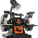 WEN BG625V 2.5-Amp 6-Inch Variable Speed Bench Grinder with Flexible Work Light , Black