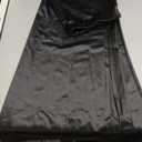 Women Solid High Waist Silky Casual Elastic Satin Long Skirt Ankle Length, XL