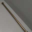 Ivilon Tension Curtain Rod - Spring Tension Rod for Windows or Shower, 24 to 36 Inch. Warm Gold
