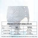 Leak-Proof Cover with Diaper Insert,Underwear for Incontinence with Storage Bag,Breathable Layer,Snap Closure,Reusable&Washable,Protection for Special Needs Bariatric Patients Or Bedwetting