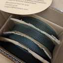 4 x famiware Star 8.25" Pasta Bowls, Large Dinner Bowls Set of 4, Salad Bowl Plates, Shallow Bowls for Eating, Deep Forest