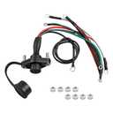 39886 Winch Remote Control Female Socket Wiring Connector Harness Kit Fit for Badland 5000 12000 Winches, for WARN 5-Wire Truck Winches Controller Plug