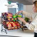 ODOXIA Candy Display Rack | Stackable Candy Organizer | Snack Organizer For Countertop | Snack Shelf And Chip Rack For Stores | Snack Display For Counter | Snack Stand For Office 2-Pack