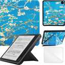 Case Compatible with Kobo Sage 8 Inch e-Reader (Model: N777 N778K, 2021 Release), Includes a Screen Protector - Premium PU Leather Cover with Auto Sleep/Wake