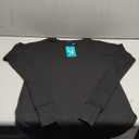 LILBETTER Mens Thumb Hole Cuffs Long Sleeve T-Shirt Basic Tee (Small, Black)