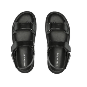 Madden Girl Amore Footbed Sandals Black Size 5