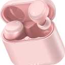 TOZO T6 Wireless Earbuds, Bluetooth 5.3 Ear Buds, Stereo Sound in Ear Headphones, 50 Hours Playtime, Wireless Charging Case, APP Customizable EQs, IPX8 Waterproof Earphones (Small, Pink)