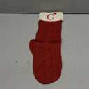 Christmas Stockings with Initials, 18", Letter C, Red and Cream, Cable Knit Stockings for Christmas, Cable Knit Christmas Stocking for Christmas, Large Knit Stockings Christmas