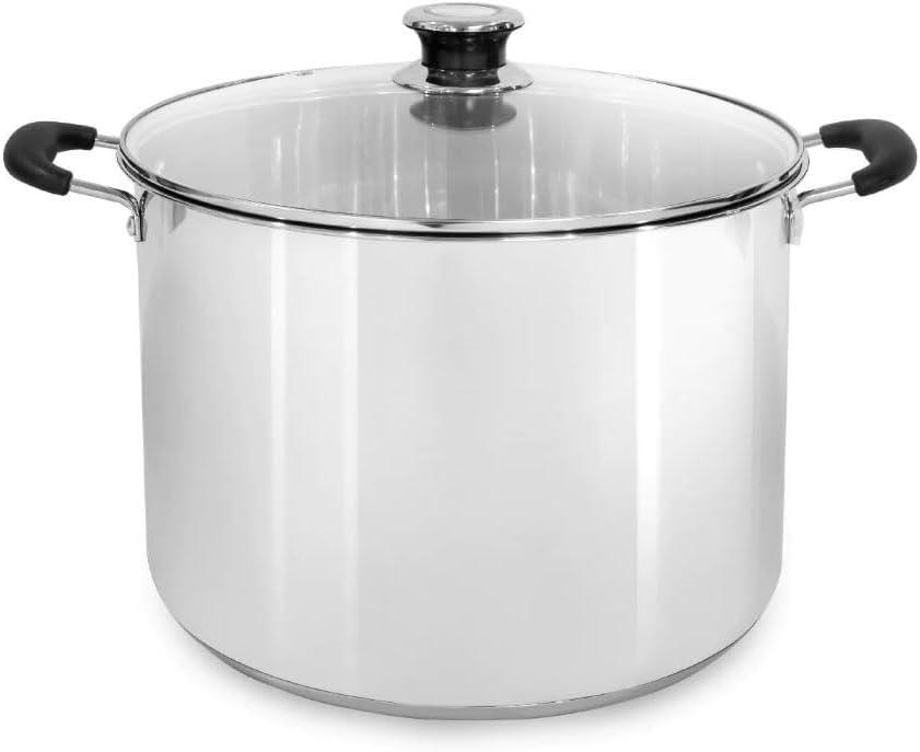 1 Pc 20Qt Canner with 7 Jars Temp & Rack Multi Use Stainless Steel Canning