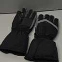 Bacrelax Heated Gloves for Men Women Rechargeable Heated Ski Gloves Touchscreen Thermal Outdoor Hiking Winter Warm Glove, M, Black