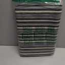 Town & Country Basics Smooth Step Striped Low Profile Utility Kitchen Mat, Machine Washable, with Non-Slip Backing, Grey/Black, 24"x35"