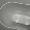 IDesign Small Slim Plastic Bathroom Trash Can, Garbage Can for Bedroom, Office, Desk, Dorm, White