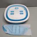 Pursonic Collapsible Wireless Footbath Spa Massager | Portable Acupressure Massage with Adjustable Heat Settings | Compact for Travel and Home Use