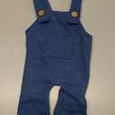 Newborn Photography Outfits Boy - Navy Unisex Newborn Baby Photoshoot Props - Gentleman Suit with Elf Hat & Suspender Pants (0-3 Months)