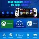Coolaado Bluetooth Mobile Game Controller for iOS & Android, Wireless Retractable Gaming Gamepad Handheld Joystick - Turn Your Phone into a Gaming Console! Support Xbox/PS/Switch/PC/Steam (White)
