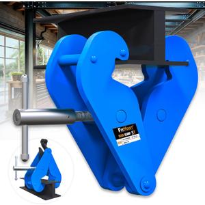 Beam Clamp 11000lbs, 5 Ton Load Capacity I Beam Clamp, Lifting Clamp 3.1''-12.6'' Adjustable Opening Flange Range | Beam Clamps for Rigging, Enhanced Thickness for Heavy-Duty Lifting