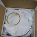 YHOSSEUN Chip and Dip Serving Set 2 Tiered Chip Dip Bowls with Metal Rack for Appetizer, Snacks - Large Chip Bowl 45 oz Small Dip Bowl 7 oz-Serving Bowls for Party, Food Dispaly - Gold Stand