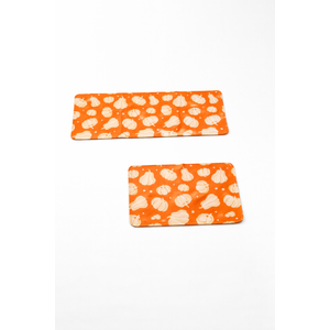 Fall Kitchen Mats Set of 2 17x29 and 17x47 Inch Hello Pumpkin Non-Slip Rugs