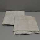 decorUhome Chenille Throw Pillow Covers 18x18 Set of 2, Thick Textured Slubby Neutral Decorative Pillow Covers with Elegant Design for Couch, Sofa, Living Room, Cream White