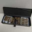 145Pcs Cobalt Drill Bits Set, M35 HSS, 135 Degree Tip, Twist Jobber Length Drill Bit Kit for Hardened Metal, Cast Iron, Stainless Steel, Plastic and Wood with Storage Case, 1/16"-1/2"