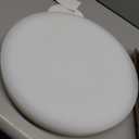 2'' Thick Plastic Cutting Board, Round Chopping Boards for Meat, Knife-Safe, 15"L x 15"W x 2"T