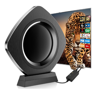 Strongest Indoor TV Antenna Up 3200+ Miles Range, 2026 Best Digital Antenna for Smart TV Outdoor, Amplified HDTV Antenna Local Channels with Amplifier Signal Booster 38ft CableSupport 8K 4K 1080p