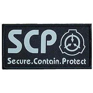 Black SCP Foundation Special Containment Procedures Foundation Logo Military Hook Loop Tactics Morale Luminous Patch Tactical Bag Accessories Tactical and Personal Defense Tactical Bags and Packs