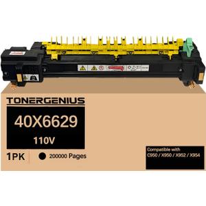 40X6629 Fuser Unit Compatible with Lexmark C950 X950 X952 X954 Fuser Unit Kit (110V 200K)